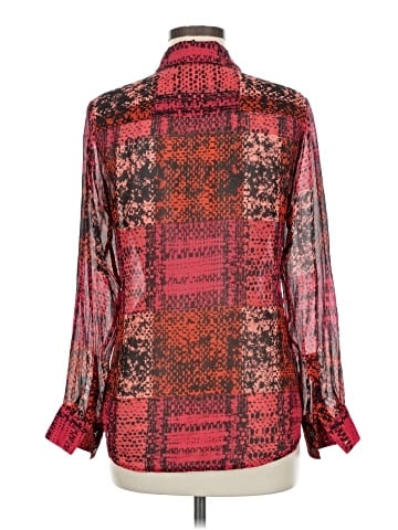 Etcetera Long Sleeve Silk Top (view 2)