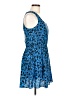 Reformed 100% Polyester Animal Print Blue Cocktail Dress Size L - photo 4