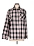 DAZY Plaid Pink Long Sleeve Blouse Size M - photo 1