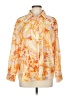 Seven Wonders 100% Polyester Floral Orange Long Sleeve Blouse Size 8 - photo 1