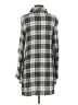 Lulus 100% Rayon Plaid Silver 3/4 Sleeve Blouse Size S - photo 2