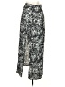 ASOS Design 100% Viscose Animal Print Silver Casual Skirt Size 4 - photo 2