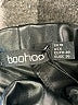 Boohoo 100% Polyester Black Faux Leather Pants Size 6 - photo 7