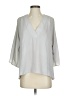 Three Eighty Two 100% Polyester Gray 3/4 Sleeve Blouse Size XS - photo 1