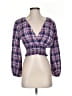 Zara Purple 3/4 Sleeve Blouse Size S - photo 1