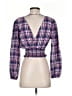 Zara Purple 3/4 Sleeve Blouse Size S - photo 2
