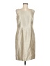 Anne Klein Metallic Silver Cocktail Dress Size 8 - photo 1