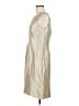 Anne Klein Metallic Silver Cocktail Dress Size 8 - photo 5