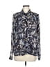 CAbi 100% Polyester Print Blue Long Sleeve Blouse Size M - photo 1
