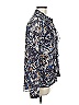 CAbi 100% Polyester Print Blue Long Sleeve Blouse Size M - photo 4