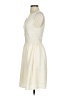 Everly 100% Polyester Solid Ivory Casual Dress Size S - photo 5