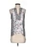 BCBGMAXAZRIA Silver Sleeveless Blouse Size XXS - photo 1
