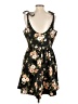 Old Navy 100% Polyester Floral Black Cocktail Dress Size 1 - photo 2