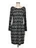 Robbie Bee Graphic Black Casual Dress Size M - photo 1
