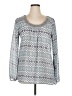 Studio Y 100% Polyester Silver Long Sleeve Blouse Size XL - photo 1