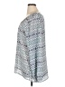 Studio Y 100% Polyester Silver Long Sleeve Blouse Size XL - photo 5