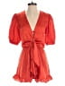 Alexis 100% Polyester Red Orange Romper Size S - photo 1