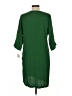 Alysi Solid Green Casual Dress Size 10 - photo 2