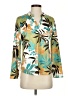 Chico's Tropical Green 3/4 Sleeve Blouse Size Sm (0) - photo 1