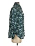 J.Crew Print Green Long Sleeve Blouse Size 00 - photo 4