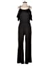 Beige by ECI Solid Black Jumpsuit Size M (petite) - photo 1