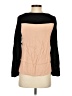 Joie 100% Rayon Color Block Black Long Sleeve Blouse Size S - photo 2