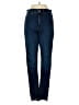 Express Solid Blue Jeans Size 4 - photo 1