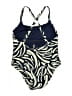 Hurley Graphic Blue One Piece Swimsuit Size XXL - photo 2