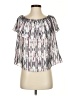 Matison Stone 100% Polyester Silver Short Sleeve Blouse Size S - photo 1