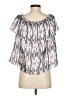 Matison Stone 100% Polyester Silver Short Sleeve Blouse Size S - photo 2