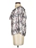 Matison Stone 100% Polyester Silver Short Sleeve Blouse Size S - photo 5