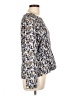Liz Claiborne 100% Polyester Silver Long Sleeve Blouse Size L - photo 4