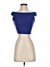 Material Girl Blue Short Sleeve Top Size S - photo 1