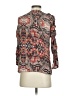Parker 100% Silk Brown 3/4 Sleeve Silk Top Size S - photo 2