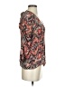 Parker 100% Silk Brown 3/4 Sleeve Silk Top Size S - photo 4