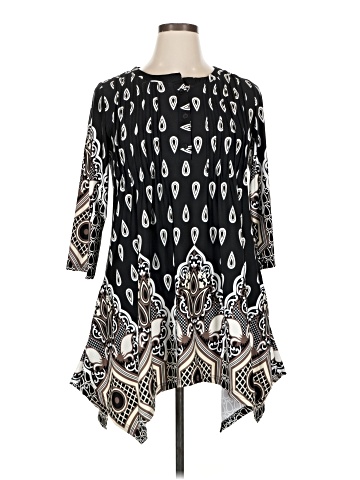 White Mark 3/4 Sleeve Blouse (view 1)