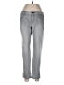 Elle Chevron-herringbone Gray Jeans Size 10 - photo 1
