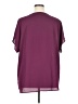 maette 100% Polyester Purple Short Sleeve Blouse Size 1X - photo 2