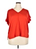 Max Studio Red Short Sleeve T-Shirt Size 2X - photo 1