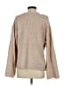 AEMI+CO Solid Tan Pullover Sweater Size S - photo 2