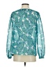 Ann Taylor 100% Polyester Paisley Teal Long Sleeve Blouse Size S - photo 2