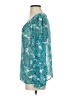 Ann Taylor 100% Polyester Paisley Teal Long Sleeve Blouse Size S - photo 5