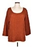 UbU 100% Polyester Brown 3/4 Sleeve Top Size L - photo 1