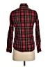 L.L.Bean 100% Cotton Plaid Red Long Sleeve Button-Down Shirt Size XXS - photo 2