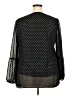 Maurices 100% Polyester Polka Dots Black Long Sleeve Blouse Size XXL - photo 2