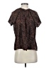 Tucker 100% Silk Brown Short Sleeve Silk Top Size P (petite) - photo 1