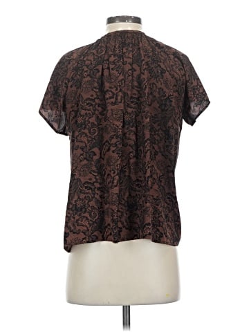 Tucker Short Sleeve Silk Top (view 2)
