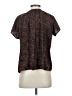 Tucker 100% Silk Brown Short Sleeve Silk Top Size P (petite) - photo 2