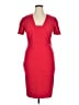 Badgley Mischka Red Cocktail Dress Size 14 - photo 1