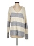 She + Sky 100% Polyester Stripes Gray Pullover Sweater Size S - photo 1